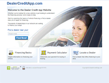 Tablet Screenshot of dealercreditapp.com